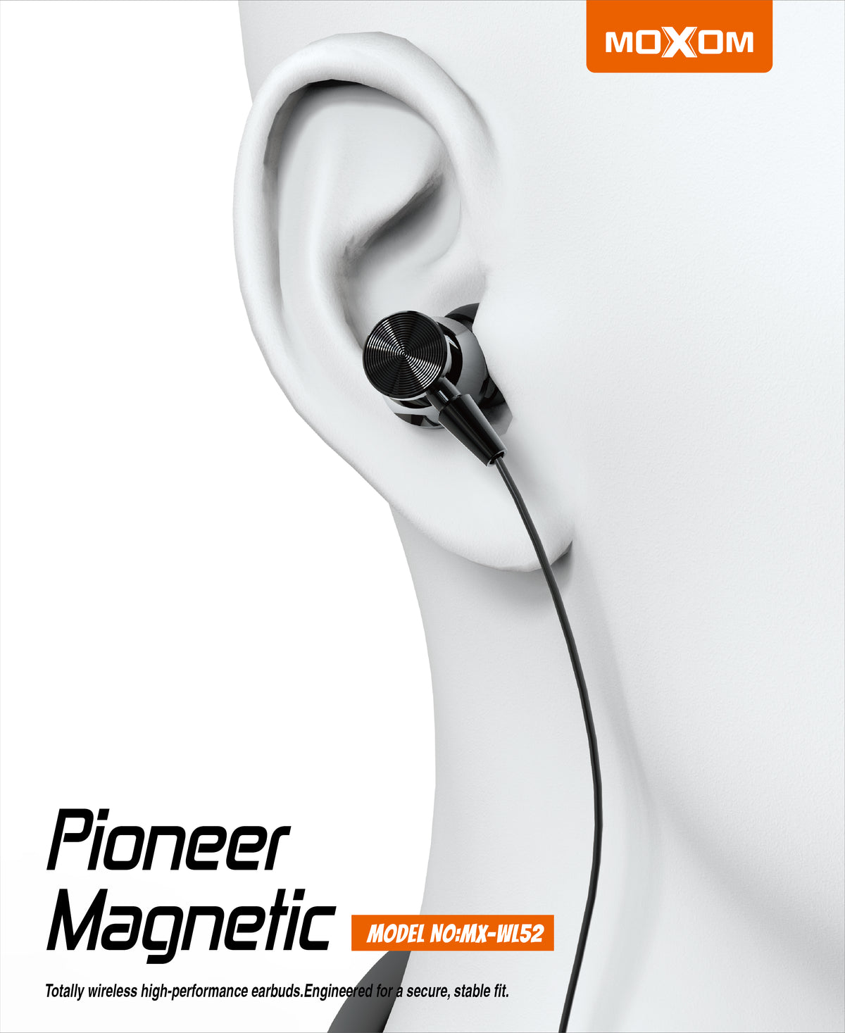 Moxom MX-WL52 Bluetooth Magnetic Neckband Earphones