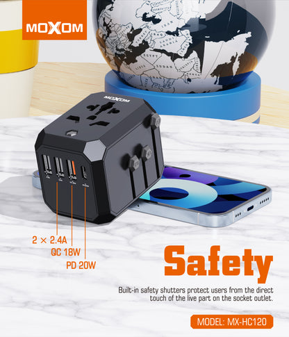 Moxom MX-HC120 Universal Travel Adapter