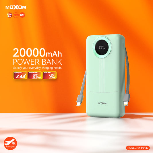 Moxom MX-PB139 Power Bank 20000Mah