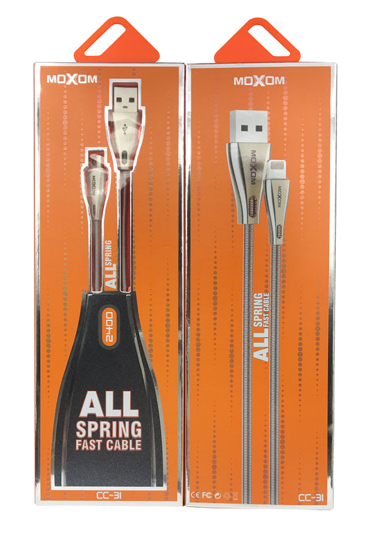 Moxom CC-31 Smooth Spring USB to Type-C Cable