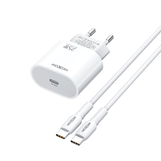 Moxom MX-HC139 PD 25W Fast Charger with Type C to Type c Cable