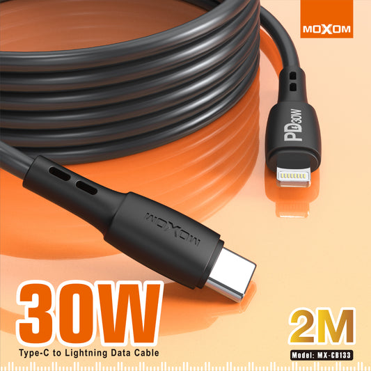 Moxom MX-CB133 - 30W PD Type-C to Lightning Cable (2m)