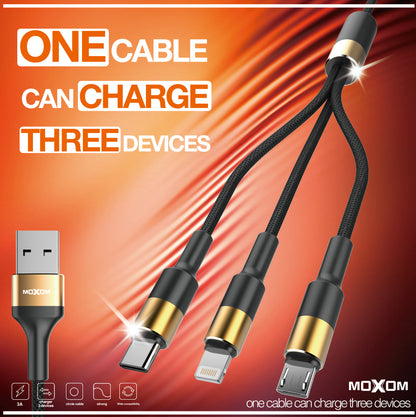Moxom 3 in1 charging Cable CC53
