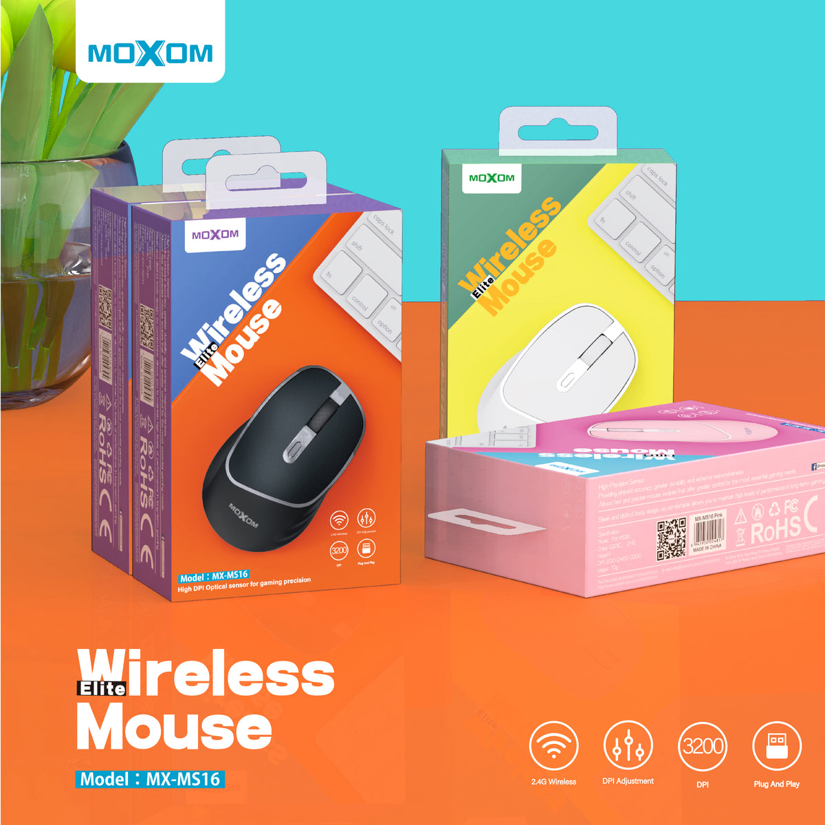 Moxom MX-MS16 Wireless Elite Mouse