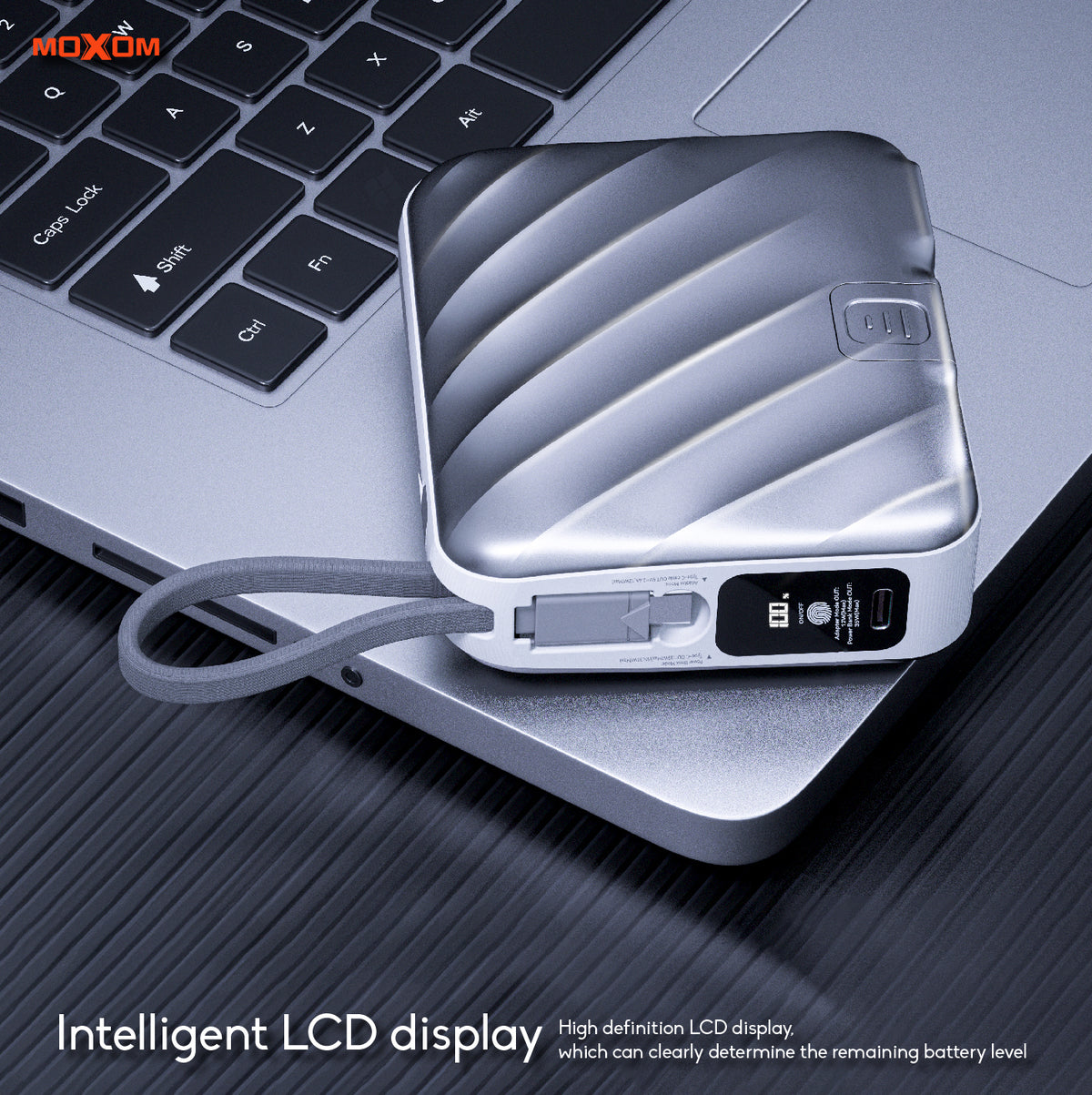 Moxom MX-PB151 20000mAh LCD Plug-in Power Bank