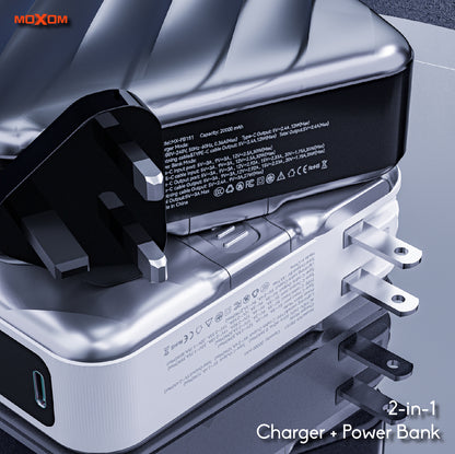 Moxom MX-PB151 20000mAh LCD Plug-in Power Bank