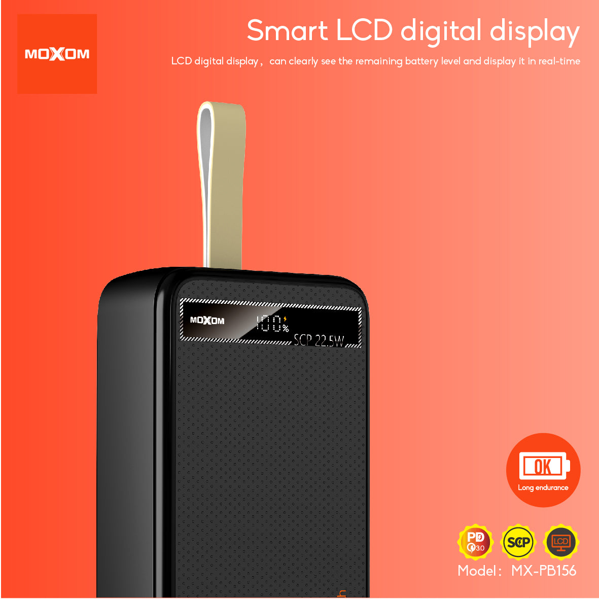 Moxom 30000mAh Fast Charging Power Bank PB156