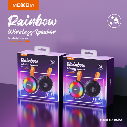 Moxom MX-SK36 Rainbow Hi-Fi Wireless Bluetooth Speaker