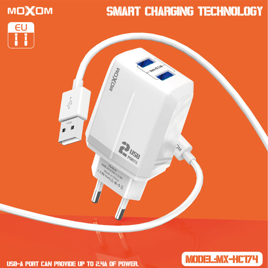 Moxom MX-HC174 Dual USB Charger