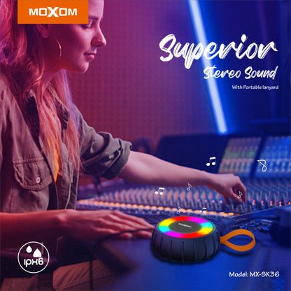 Moxom MX-SK36 Rainbow Hi-Fi Wireless Bluetooth Speaker