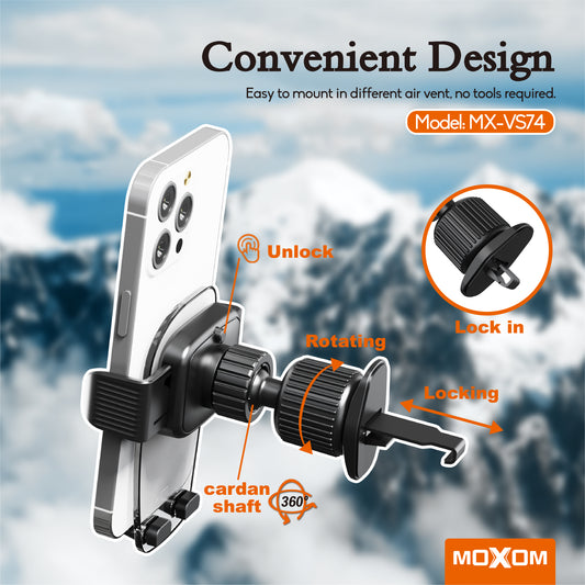 Moxom MX-VS74 Transparent Vent Phone Holder