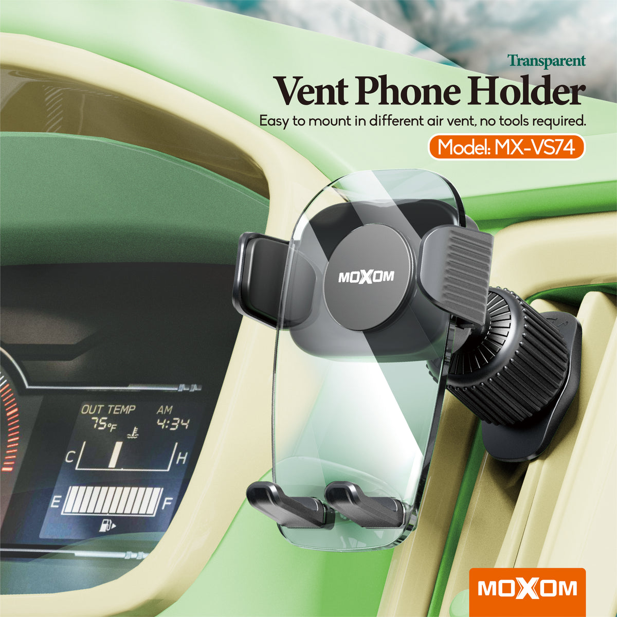 Moxom MX-VS74 Transparent Vent Phone Holder