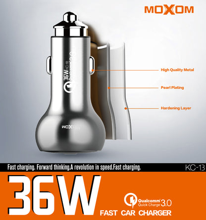 Moxom KC-13 3.0 Fast Car Charger