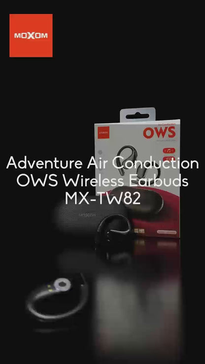 MOXOM MX-TW82 Adventure Open-Ear Wireless Earbuds – OWS, Stay Aware for Running & Cycling, BT 5.3