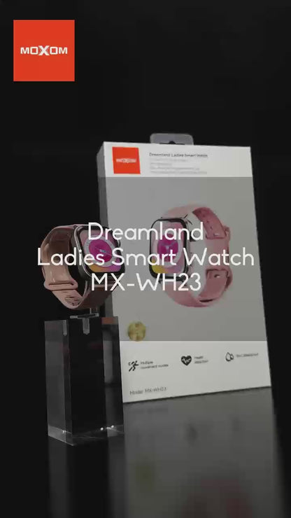 MOXOM MX-WH23 Dreamland Ladies Smartwatch – 1.75" Display, Bluetooth Calling, NFC Door Access, IP67