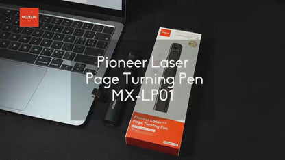 MOXOM MX-LP01 Pioneer Wireless Presenter Laser Pointer – 100m Control, 2.4GHz, Type-C Rechargeable